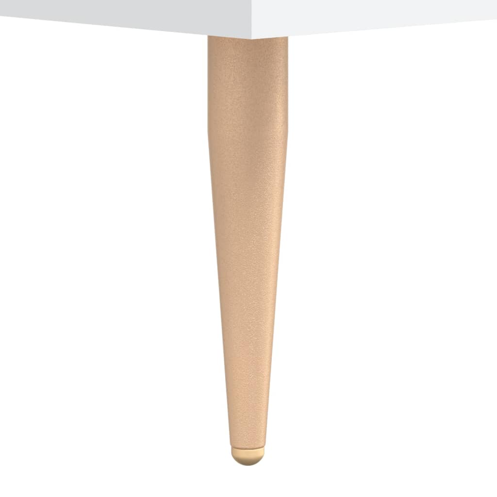Comodini 2 pz Bianchi 40x35x47,5 cm in Legno Multistrato