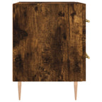 Comodino Rovere Fumo 40x35x47,5 cm in Legno Multistrato