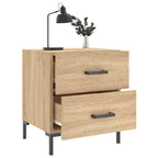 Comodini 2 pz Rovere Sonoma 40x35x47,5 cm in Legno Multistrato