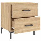 Comodini 2 pz Rovere Sonoma 40x35x47,5 cm in Legno Multistrato