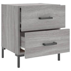 Comodini 2 pz Grigio Sonoma 40x35x47,5 cm in Legno Multistrato