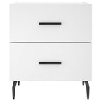 Comodini 2 pz Bianchi 40x35x47,5 cm in Legno Multistrato