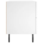 Comodini 2 pz Bianchi 40x35x47,5 cm in Legno Multistrato