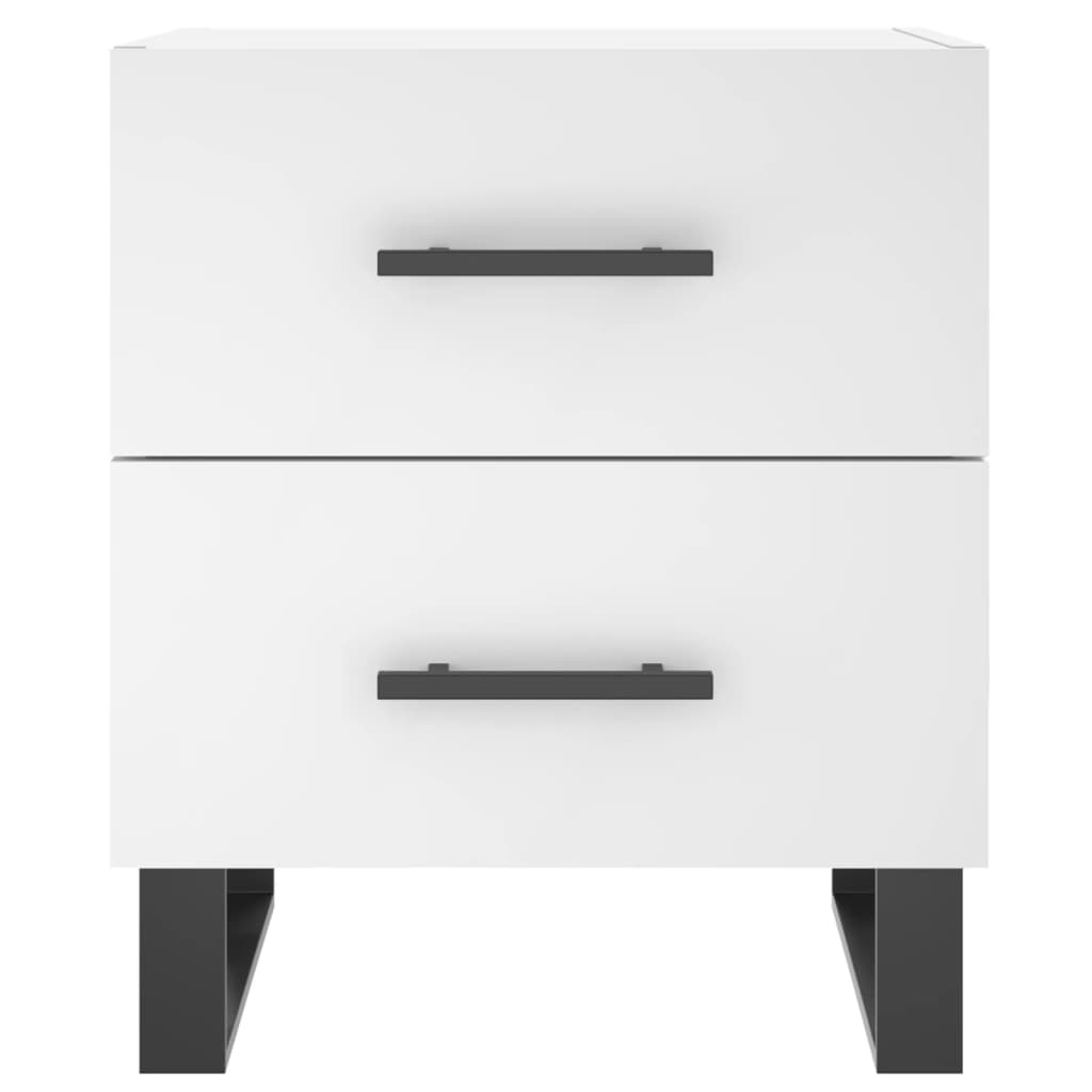 Comodino Bianco 40x35x47,5 cm in Legno Multistrato