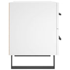 Comodini 2 pz Bianchi 40x35x47,5 cm in Legno Multistrato