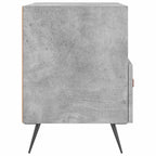 Comodini 2 pz Grigio Cemento 40x35x47,5 cm in Legno Multistrato