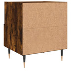 Comodini 2 pz Rovere Fumo 40x35x47,5 cm in Legno Multistrato