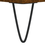 Comodino Rovere Fumo 40x35x47,5 cm in Legno Multistrato