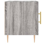 Comodino Grigio Sonoma 40x40x50 cm in Legno Multistrato