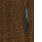 Comodino Rovere Marrone 40x40x50 cm in Legno Multistrato