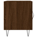 Comodini 2 pz Rovere Marrone 40x40x50 cm in Legno Multistrato