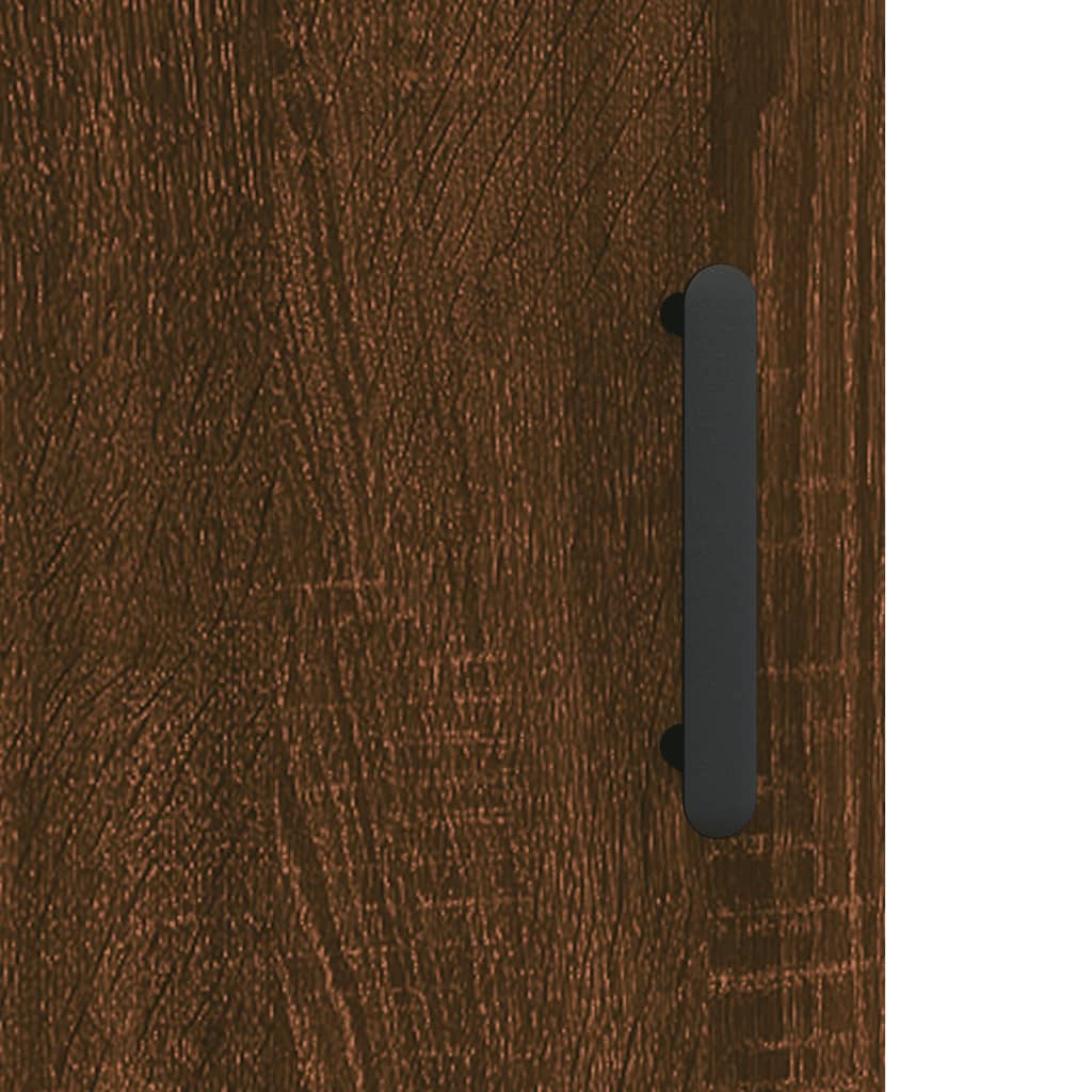 Comodino Rovere Marrone 40x40x50 cm in Legno Multistrato