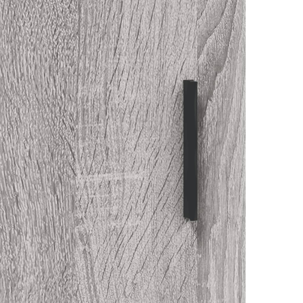 Comodini 2 pz Grigio Sonoma 40x40x50 cm in Legno Multistrato