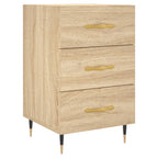 Comodino Rovere Sonoma 40x40x66 cm in Legno Multistrato