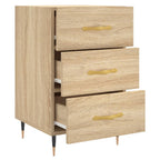 Comodino Rovere Sonoma 40x40x66 cm in Legno Multistrato