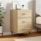 Comodino Rovere Sonoma 40x40x66 cm in Legno Multistrato