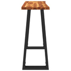 Tavolo Consolle Bordi Vivi 110x35x80 cm Legno Massello Acacia