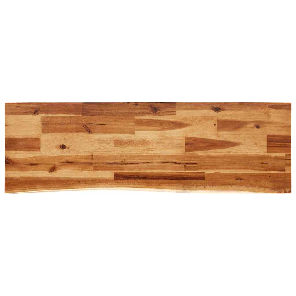 Tavolo Consolle Bordi Vivi 110x35x80 cm Legno Massello Acacia