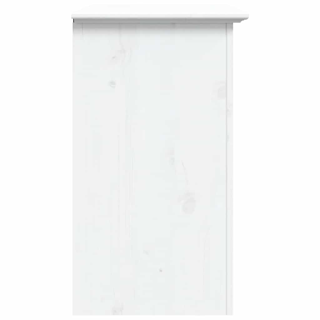 Comodino BODO 53x38,5x67 cm in Legno Massello di Pino Bianco