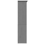 Libreria BODO 82x40x173 cm in Legno Massello di Pino Grigio