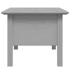 Tavolino da Salotto BODO 100x55x46cm Legno Massello Pino Grigio