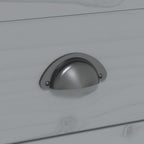 Tavolino da Salotto BODO 100x55x46cm Legno Massello Pino Grigio