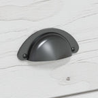 Tavolo Consolle BODO 91x35x74 cm Legno Massello Pino Bianco