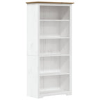 Libreria BODO 5 Ripiani 82x40x173cm Legno Massello Pino Marrone