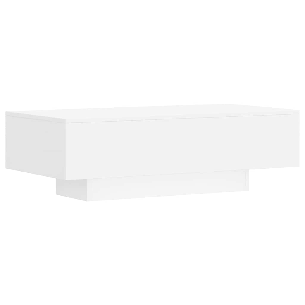 Tavolino da Salotto Bianco 100x49,5x31 cm in Legno Multistrato