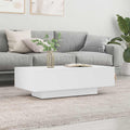 Tavolino da Salotto Bianco 100x49,5x31 cm in Legno Multistrato