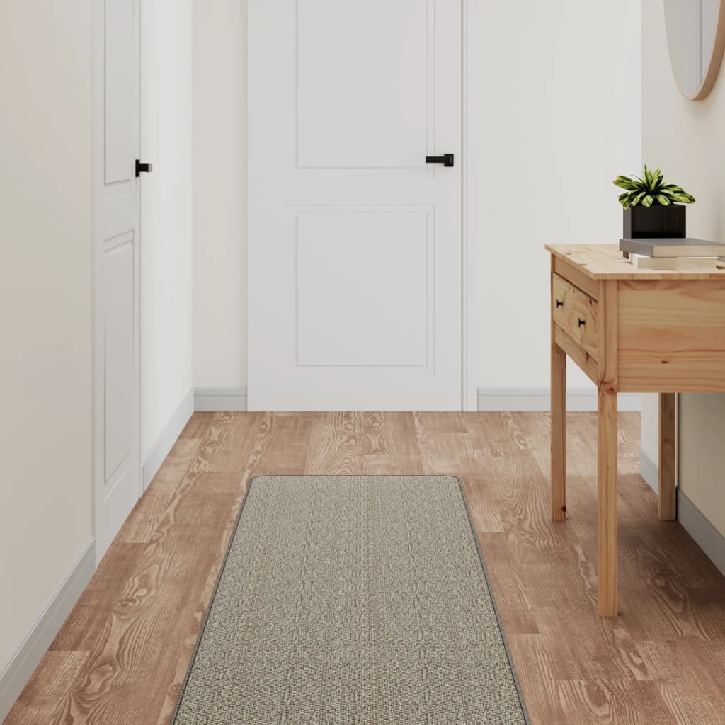 Tappeto Corsia Aspetto Sisal Platina 50x150 cm