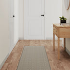 Tappeto Corsia Aspetto Sisal Platina 50x200 cm