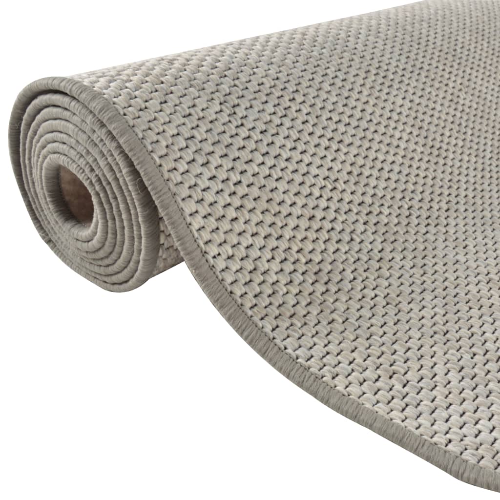 Tappeto Corsia Aspetto Sisal Platina 80x250 cm