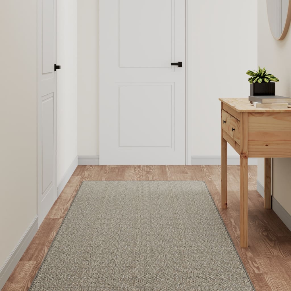 Tappeto Corsia Aspetto Sisal Platina 80x300 cm