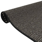 Tappeto Corsia Aspetto Sisal Antracite 50x100 cm