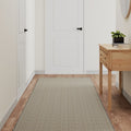 Tappeto Corsia Aspetto Sisal Argento 80x300 cm