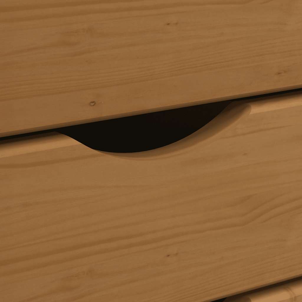 Armadietto Rotante con Cassetti MOSS ambra Legno Massello Pino
