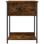 Comodino Rovere Fumo 44x45x58 cm in Legno Multistrato