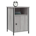 Comodini 2 pz Grigio Sonoma 40x42x60 cm in Legno Multistrato