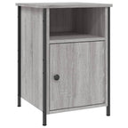 Comodini 2 pz Grigio Sonoma 40x42x60 cm in Legno Multistrato