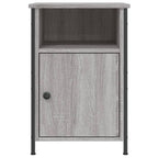 Comodini 2 pz Grigio Sonoma 40x42x60 cm in Legno Multistrato