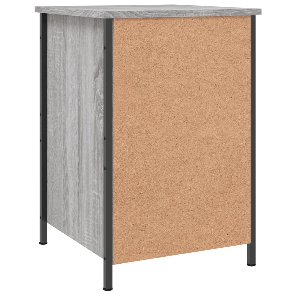 Comodini 2 pz Grigio Sonoma 40x42x60 cm in Legno Multistrato