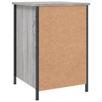 Comodini 2 pz Grigio Sonoma 40x42x60 cm in Legno Multistrato