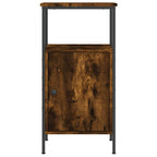 Comodini 2pz Rovere Fumo 41x31x80 cm in Legno Multistrato