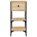 Comodini 2 pz Rovere Sonoma 34x36x70 cm in Legno Multistrato