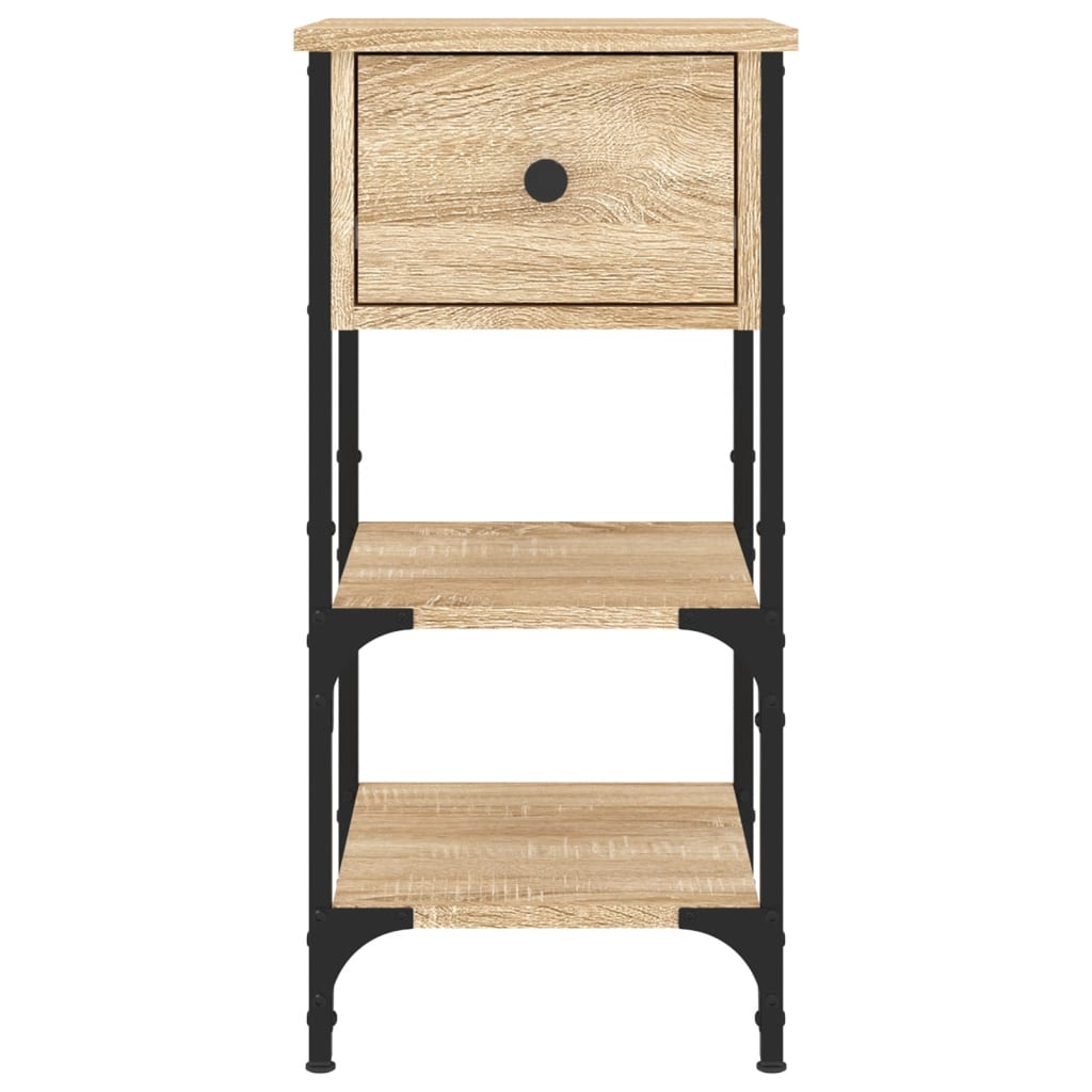 Comodini 2 pz Rovere Sonoma 34x36x70 cm in Legno Multistrato