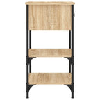 Comodini 2 pz Rovere Sonoma 34x36x70 cm in Legno Multistrato