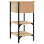Comodini 2 pz Rovere Sonoma 34x36x70 cm in Legno Multistrato