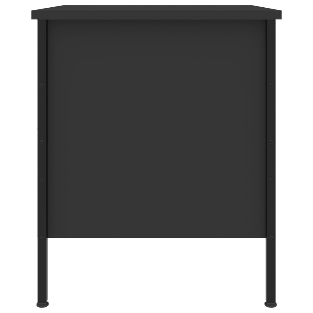 Comodini 2 pz Neri 40x42x50 cm in Legno Multistrato