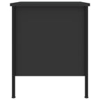 Comodini 2 pz Neri 40x42x50 cm in Legno Multistrato